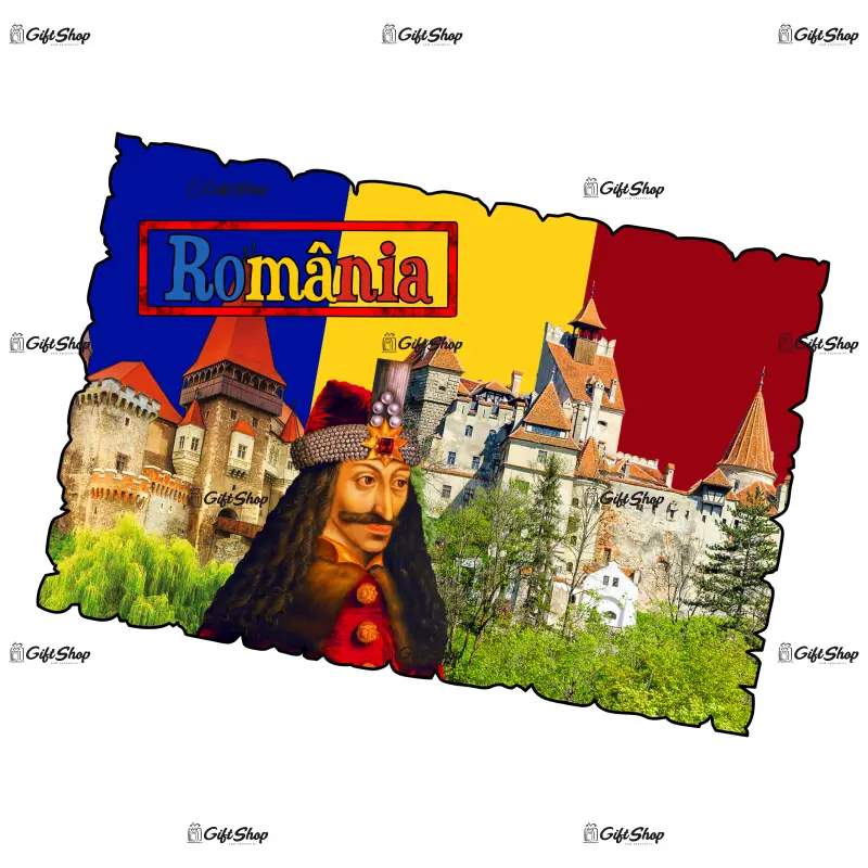 Castelul bran, vlad tepes, magnet frigider mgs093